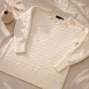 Ralph Lauren Cream Crew Neck Sweater